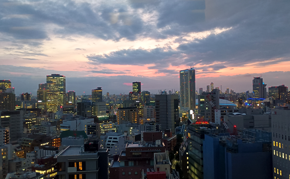 高層ビルからの風景写真
